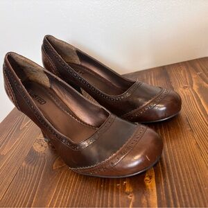 Unlisted Brown Leather Heels